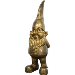 Vtw Living - Tuinkabouter 1 Meter - Grote Kabouter - Goud - 100 Cm - Tuindecoratie