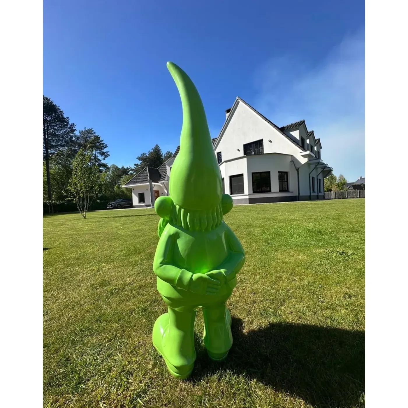 Vtw Living - Tuinkabouter 1 Meter - Grote Kabouter - Groen - 100 cm - Tuindecoratie