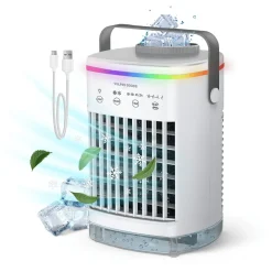Vulpes Goods Mini Airco - Mobiele Airco - Luchtkoeler - Aircooler - Tafelventilator