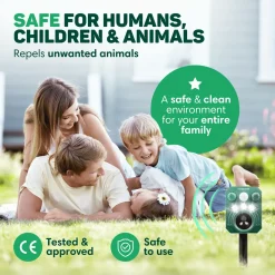 Vulpes Goods Ultrasone Kattenverjager - Kattenschrik - Dierenverjager - werkt op zonne-energie
