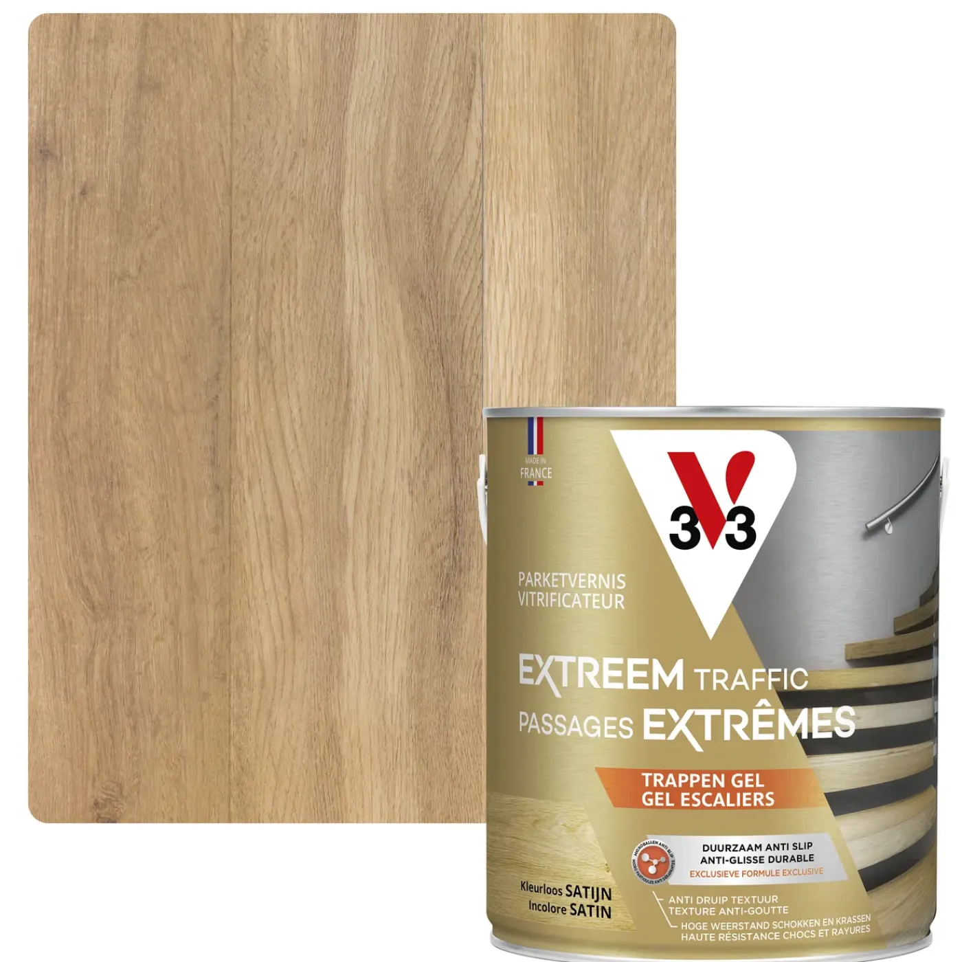 V33 vernis lak Trappen transparant zijdeglans 2,5L