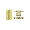 Vynex meubelscharnier - messinggecoat staal - 15x9 mm - 3 stuks