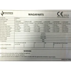 Wagaparts Jsg24-lec Modulerende Geiser 12 Liter Geheel Gesloten Systeem Aardgas