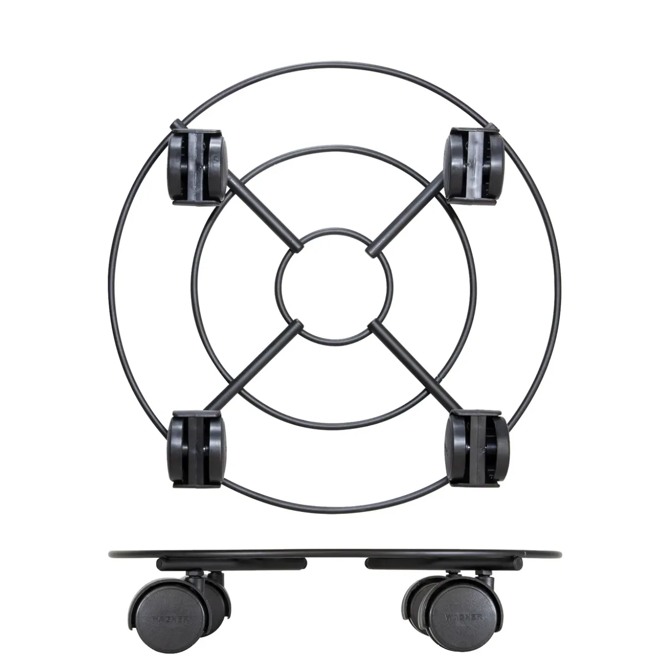 Wagner Plantenroller DRAHT GH 0943 - diam.300mm - 60kg - Staal - Dubbele zwenkwielen