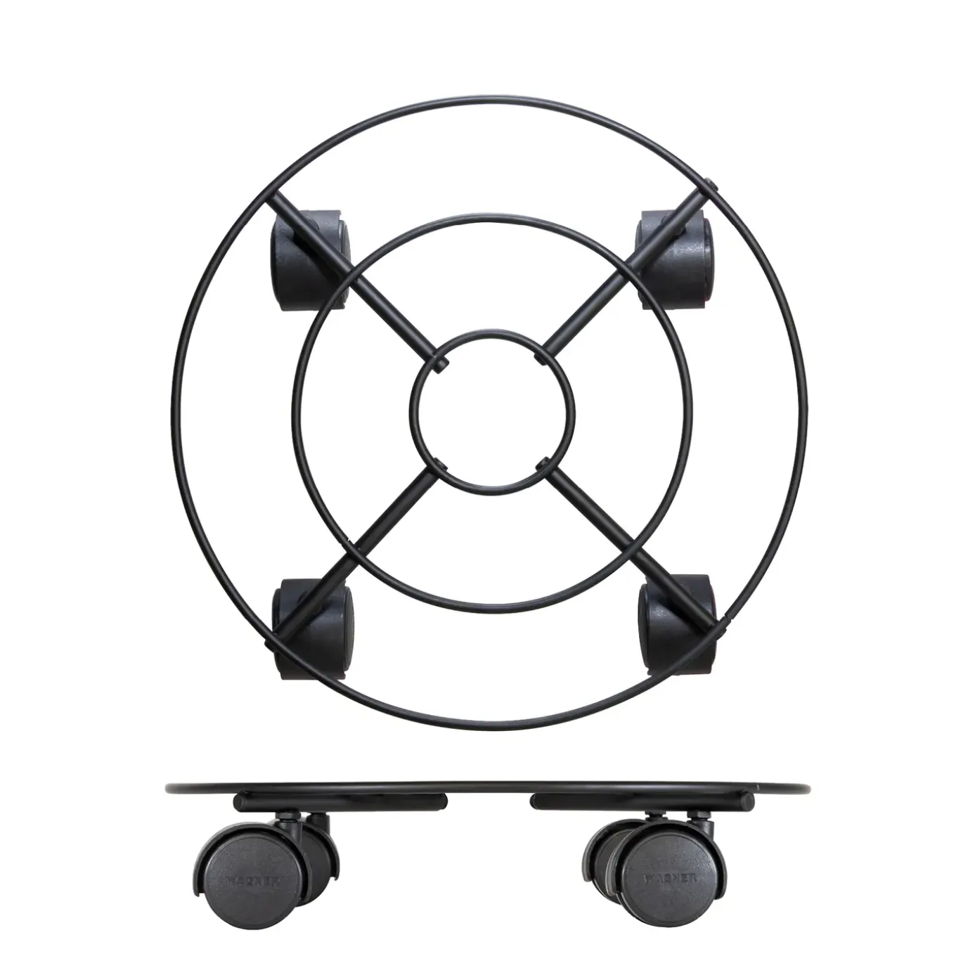 Wagner Plantenroller DRAHT GH 0943 - diam.300mm - 60kg - Staal - Dubbele zwenkwielen