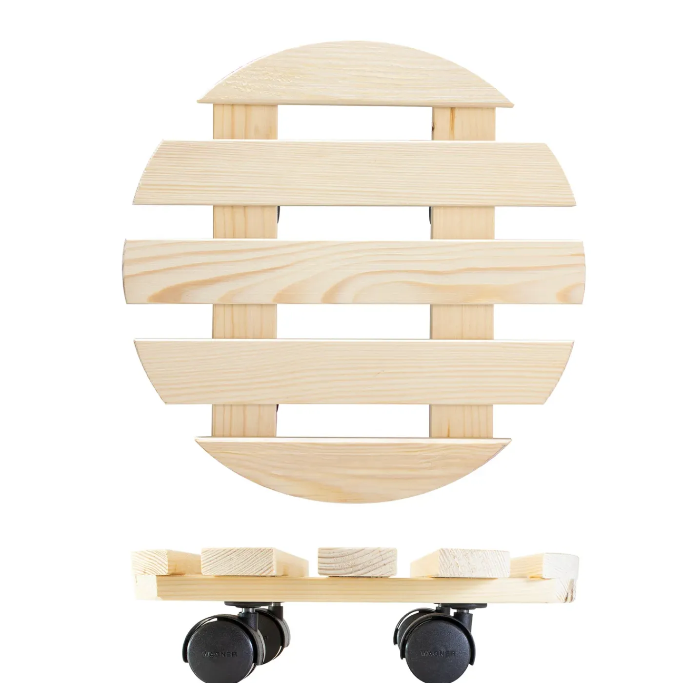 Wagner (Trolley's) Wagner plantenroller GH0018 met wielen grenen 30cm – maximaal draagvermogen 100kg