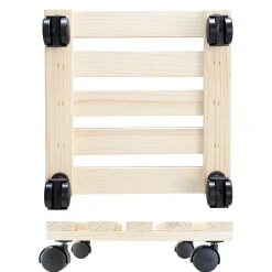 Wagner (Trolley's) Wagner Plantenroller Paletti - 30x30cm - 100kg - Hout - FSC
