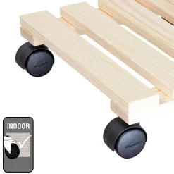 Wagner (Trolley's) Wagner Plantenroller Paletti - 30x30cm - 100kg - Hout - FSC