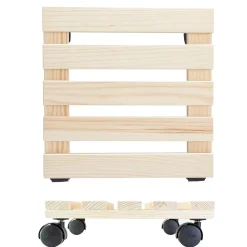 Wagner (Trolley's) Wagner Plantenroller Paletti - 30x30cm - 100kg - Hout - FSC