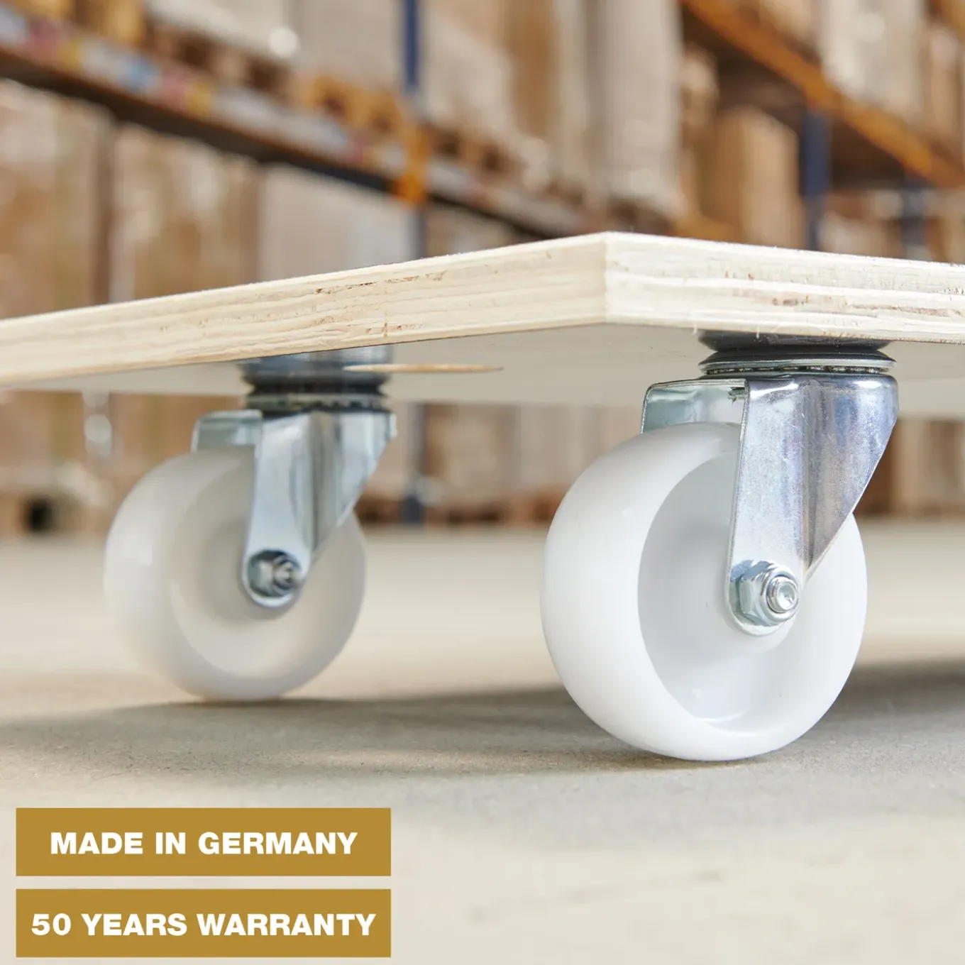 Wagner Transportroller MaxiGrip - 57,5x30cm - 250kg - Hout - Antislip