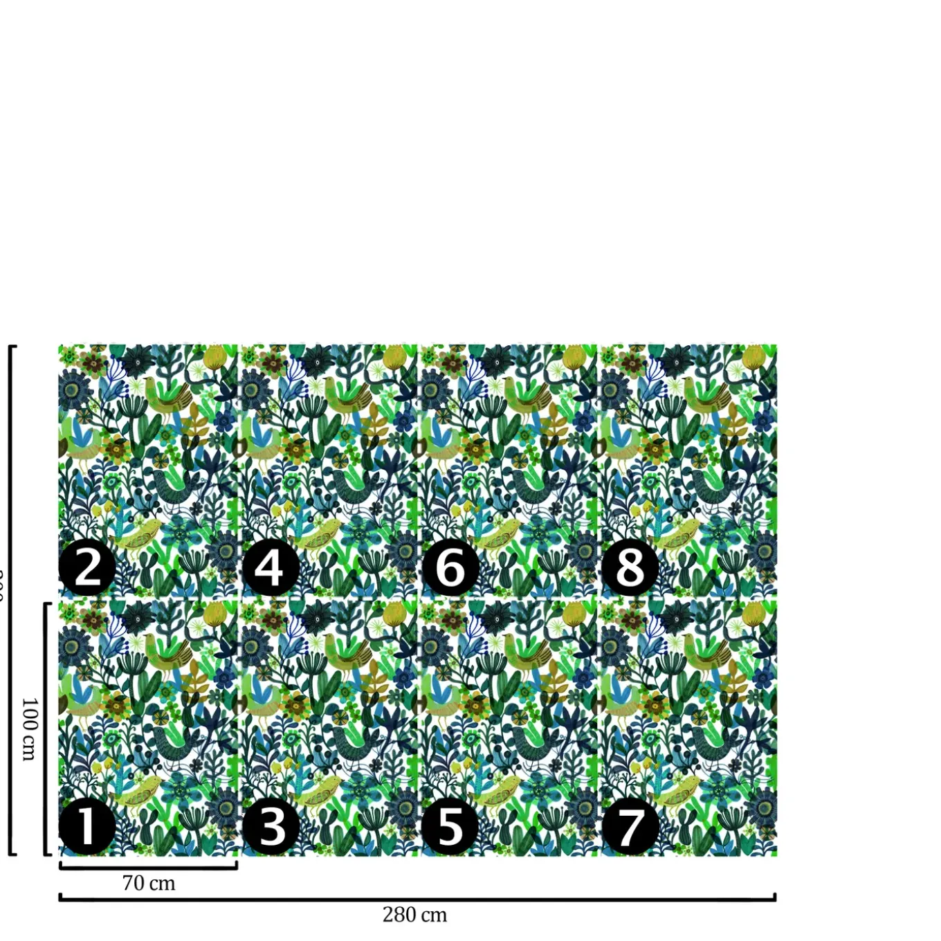 Wallpapers4beginners - Behang - Artistiek - Vegan Papier - 280x200cm, 5,5m2