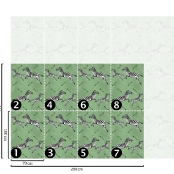 Wallpapers4beginners - Behang - Jungle - Vegan Papier - 280x200cm, 5,5m2