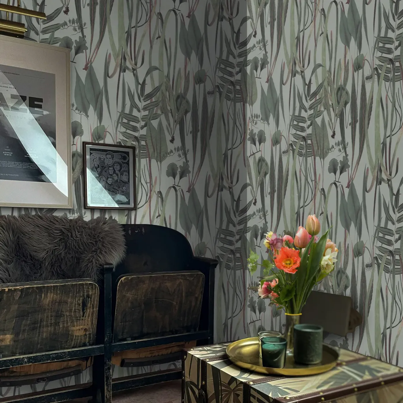Wallpapers4beginners - Behang - Groen Botanisch - Vegan Papier - 280x200cm, 5,5m2