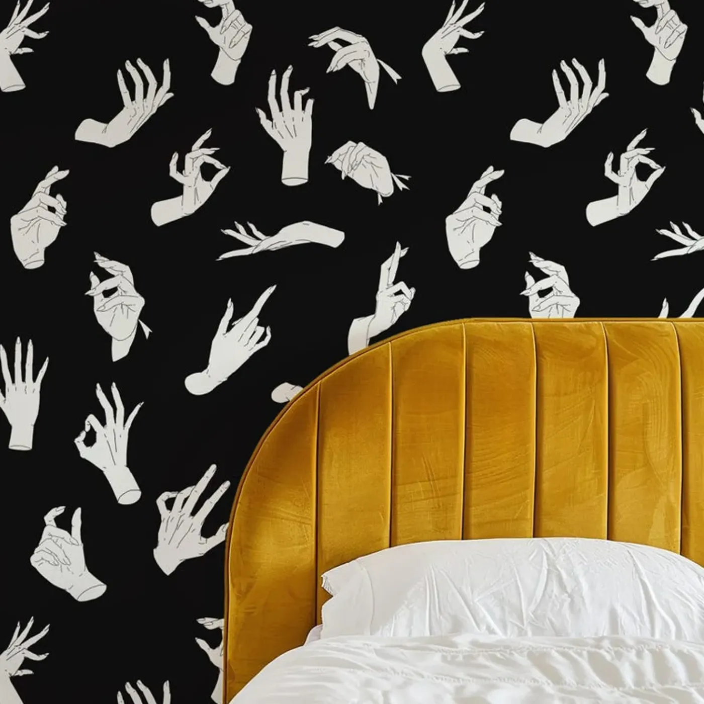 Wallpapers4beginners - Behang - Handen - Vegan Papier - 280x200cm, 5,5m2