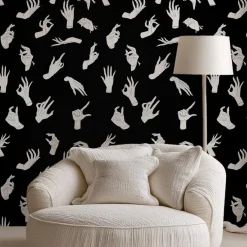 Wallpapers4beginners - Behang - Handen - Vegan Papier - 280x200cm, 5,5m2