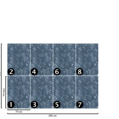 Wallpapers4beginners - Behang - Botanische - Vegan Papier - 280x200cm, 5,5m2