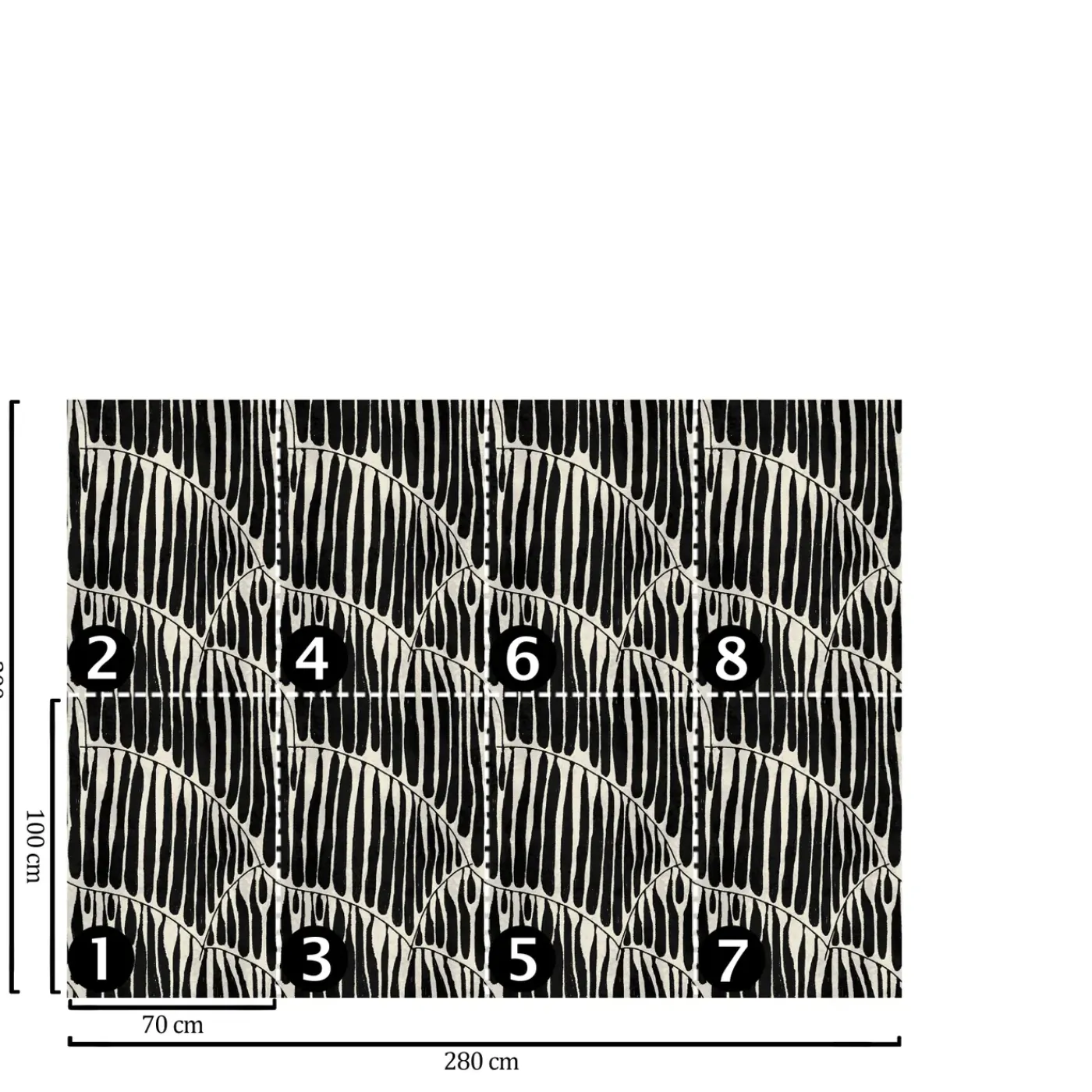 Wallpapers4beginners - Behang - Abstract - Vegan Papier - 280x200cm, 5,5m2