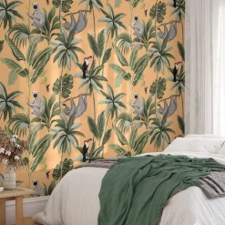 Wallpapers4beginners - Behang - Tropisch Jungle - Vegan Papier - 280x200cm, 5,5m2