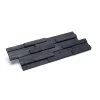 Wallsupply Houtstrips UltraWood Teak Yakisugi - Uni - Teak - 30x30cm - 0,09m²