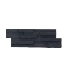 Wallsupply Houtstrips UltraWood Teak Yakisugi - Uni - Teak - 30x30cm - 0,09m²