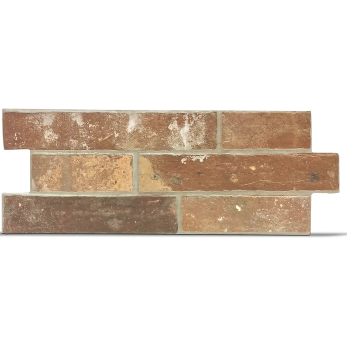 Wallsupply Steenstrips Milano Loft - Natuursteenlook - Rood - 40x16cm - 0,96m²