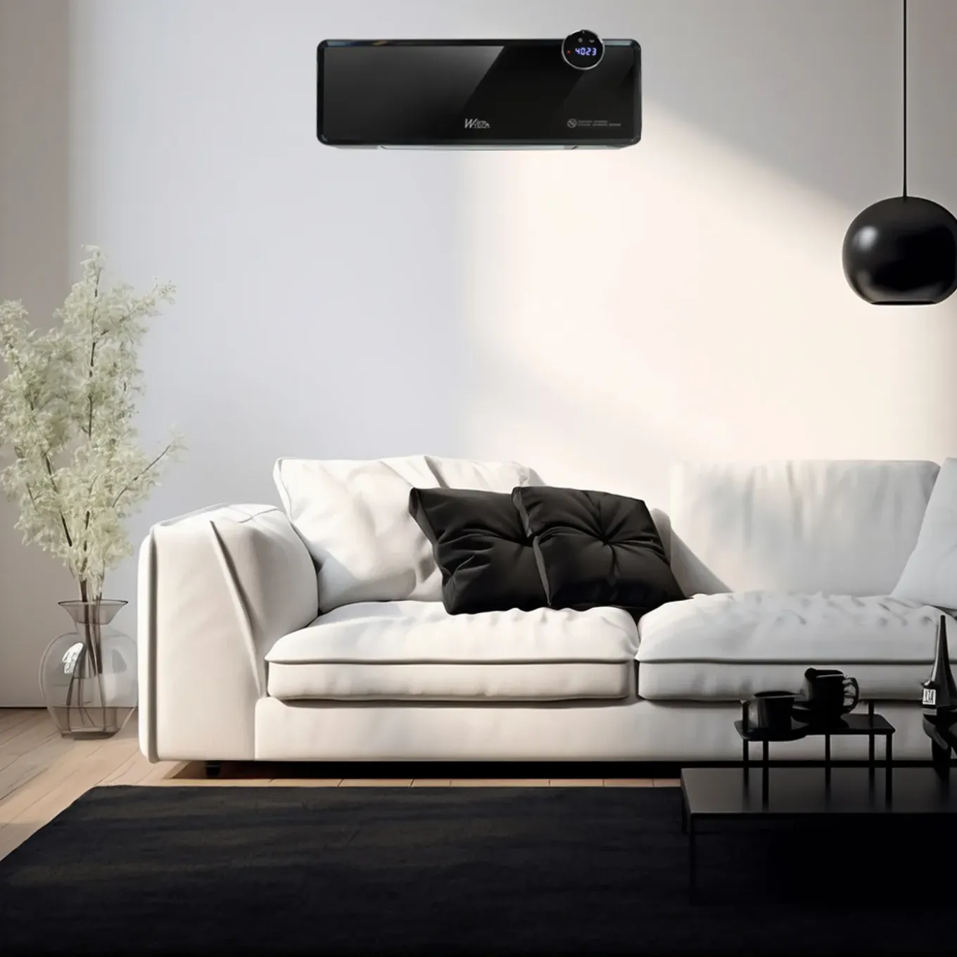 Warm Tech Muurverwarming 2000w Keramisch 240v Tot 50m3 Zwart