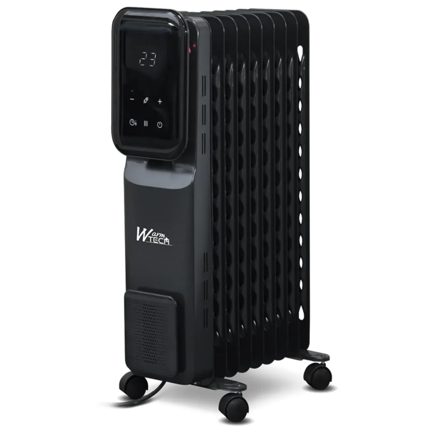Warm Tech - 2000w 9-element Oliebadverwarming Met Led-scherm - Warm Tech