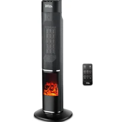 WARM TECH - 2000 W Oscillerende Keramische Radiator Met Vlameffect