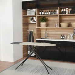 Wasophoogte Strijkplank - Extra Brede Strijkplank Stoomgenerator - 124*44 Cm - 4 Verstelbare Hoogte