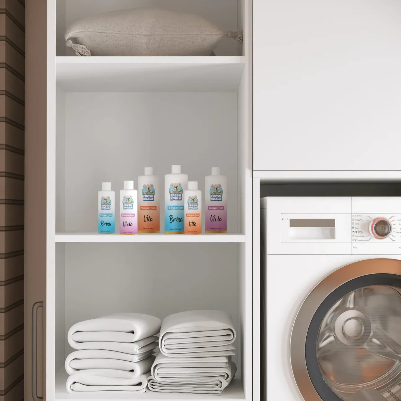 Wasophoogte Wasmachine Kast Venice - 700d X 1330b X 2350h Mm - Wit