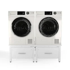 Wasophoogte Wasmachine Verhoger Met Lade - 42cm Hoog - Wit - Universeel- Dubbel