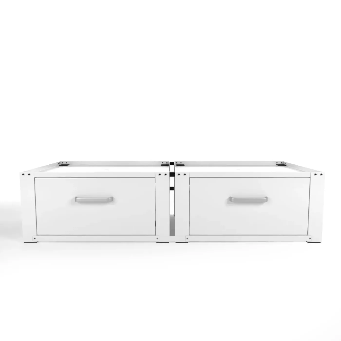 Wasophoogte Wasmachine Verhoger Met Lade - 31cm Hoog - Wit - Universeel- Dubbel