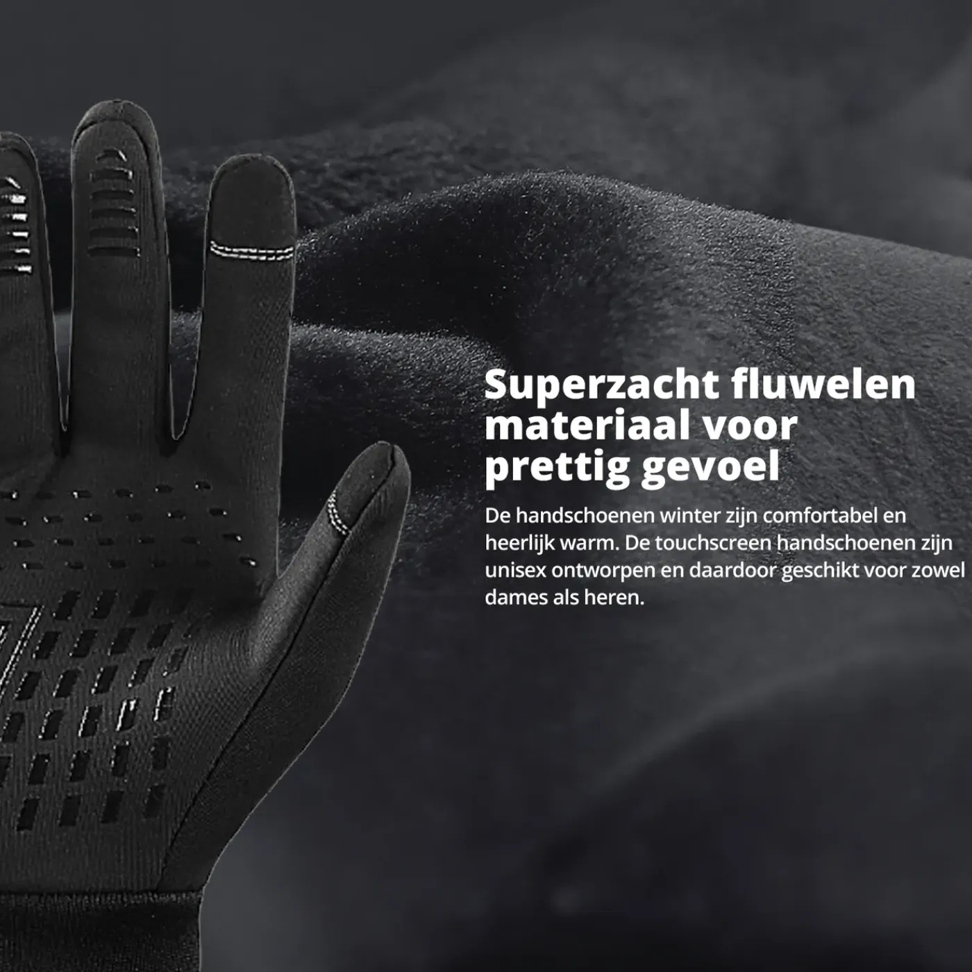 FlinQ Waterafstotend- en winddichte Handschoenen Premium - Touchscreen - Zwart -XL