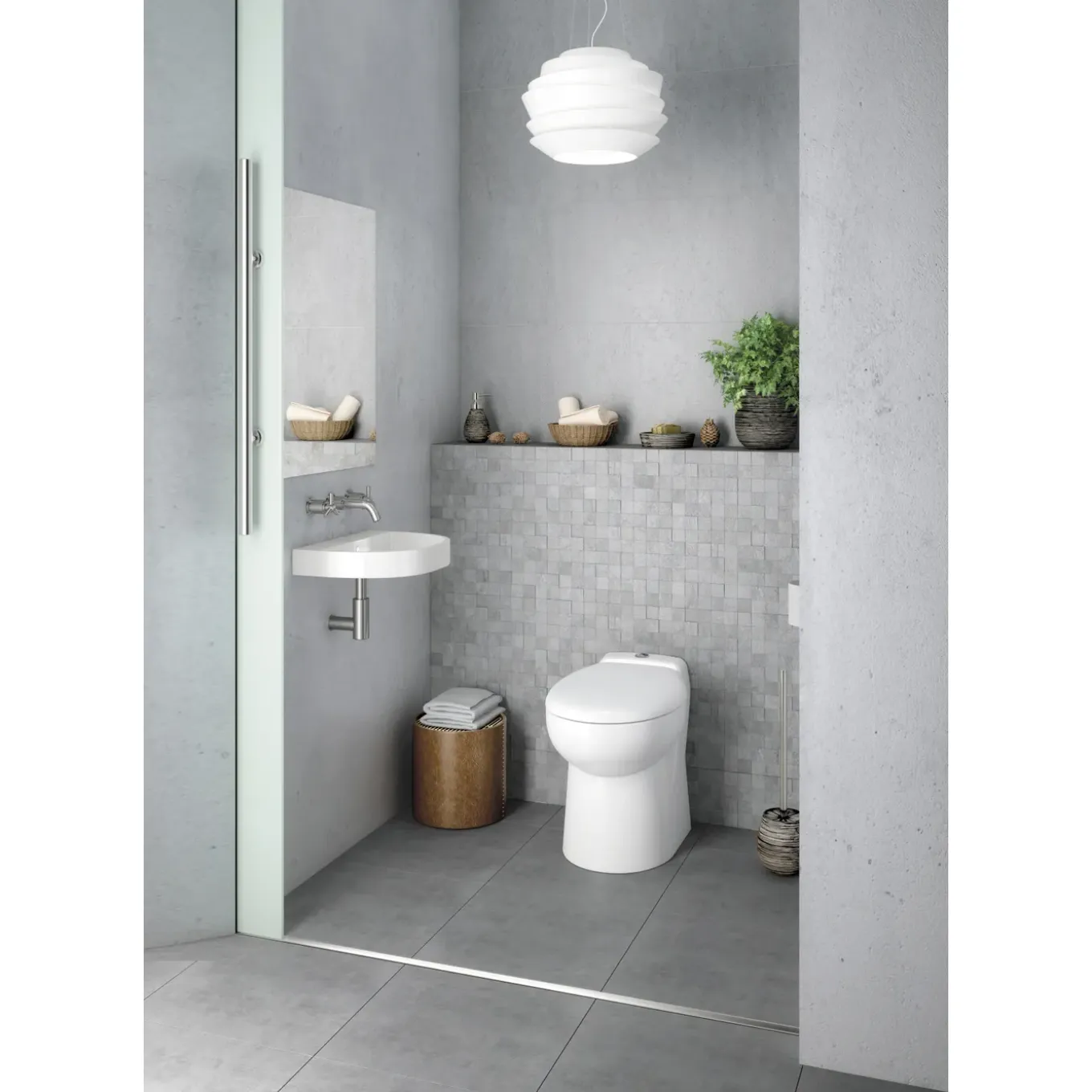 Watersan 550 toiletpot met vermaler wit