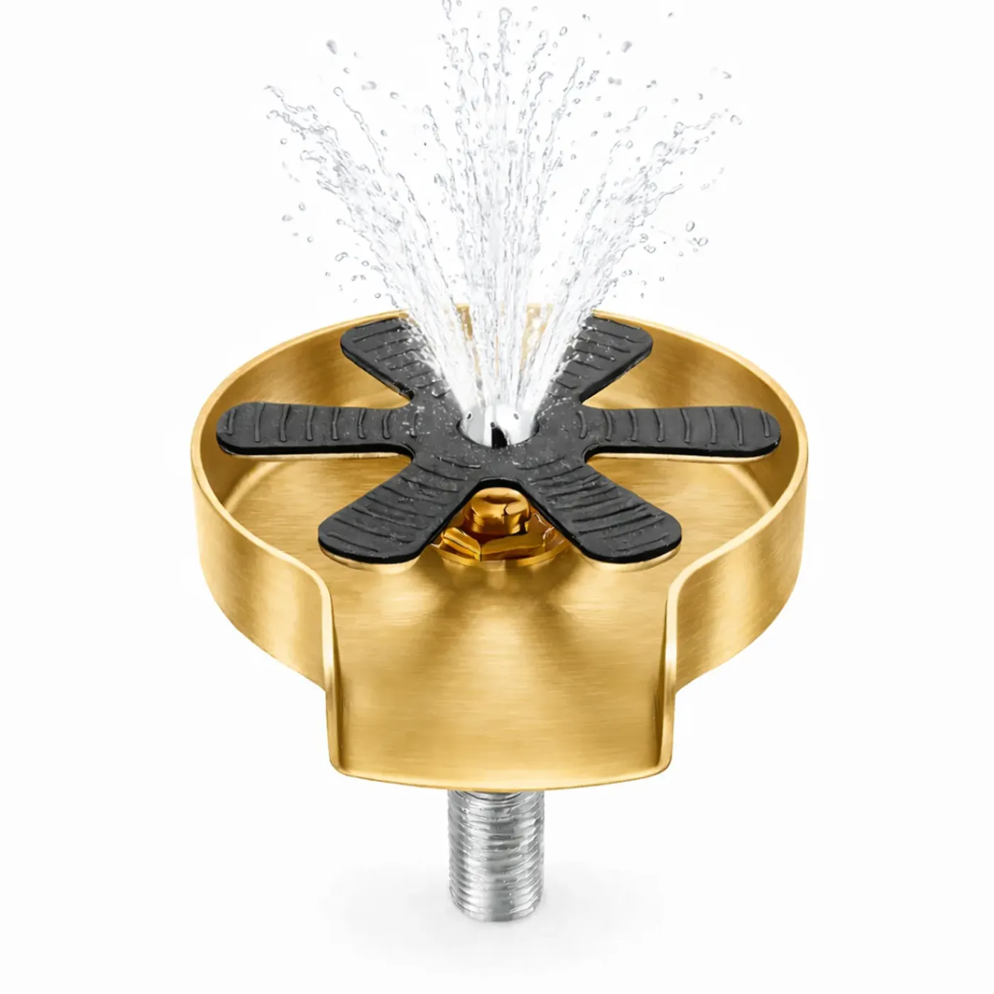 Waterval Glazenspoeler Cupwasher Deluxe 120 Mm Ss304 - Inbouw - Geborsteld - Goud