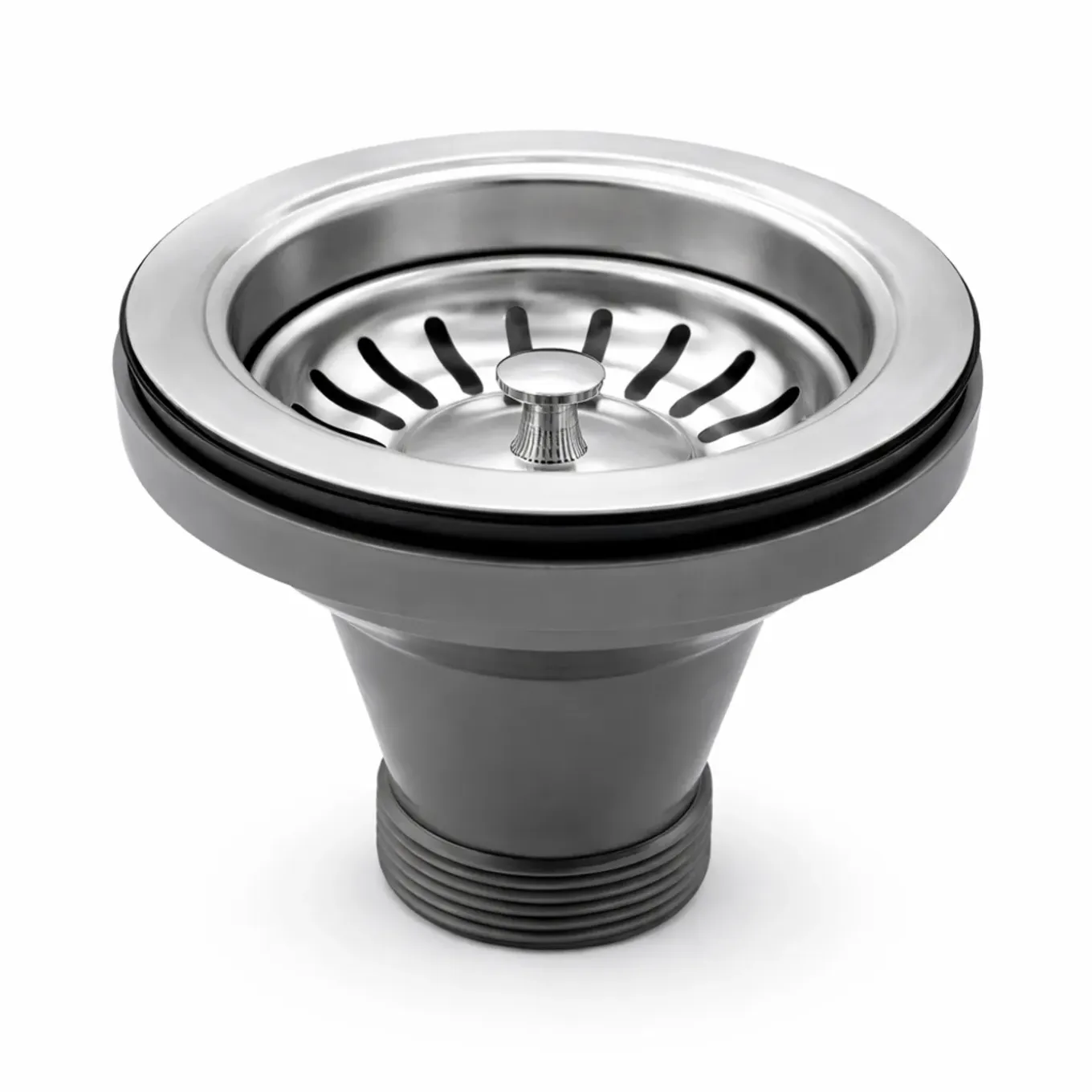 Waterval Korfplugset 114 Mm Zonder Overloop - Universeel G1½ - Ss304 - Zilver