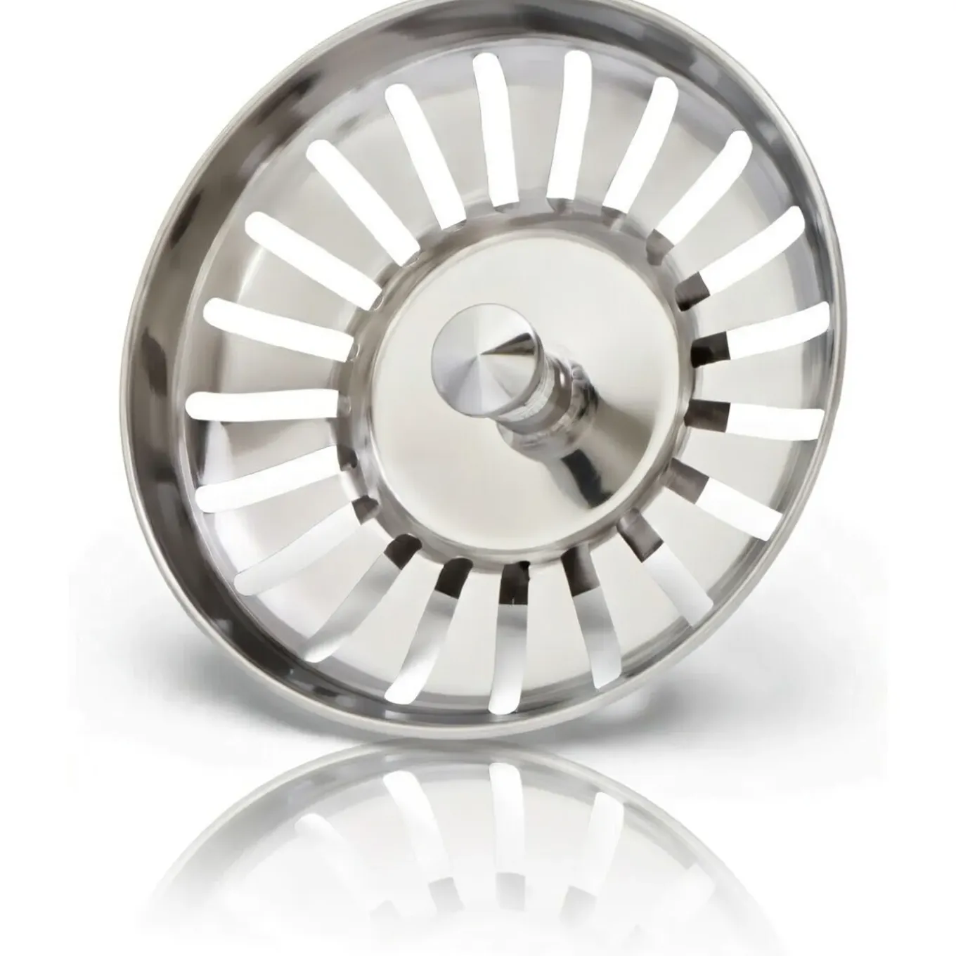 Waterval Korfplugset 114 Mm Zonder Overloop - Universeel G1½ - Ss304 - Zilver