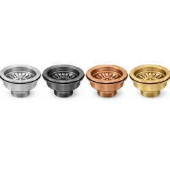 Waterval Korfplugset 114 Mm Zonder Overloop - G1½ Ss304 - Geborsteld - Gunmetal Grey