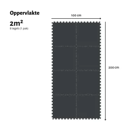 WAYS D'LUXE - Voordeelpakket - Vloertegel - Antraciete zwembad tegels - 24 tegels - 6 m²