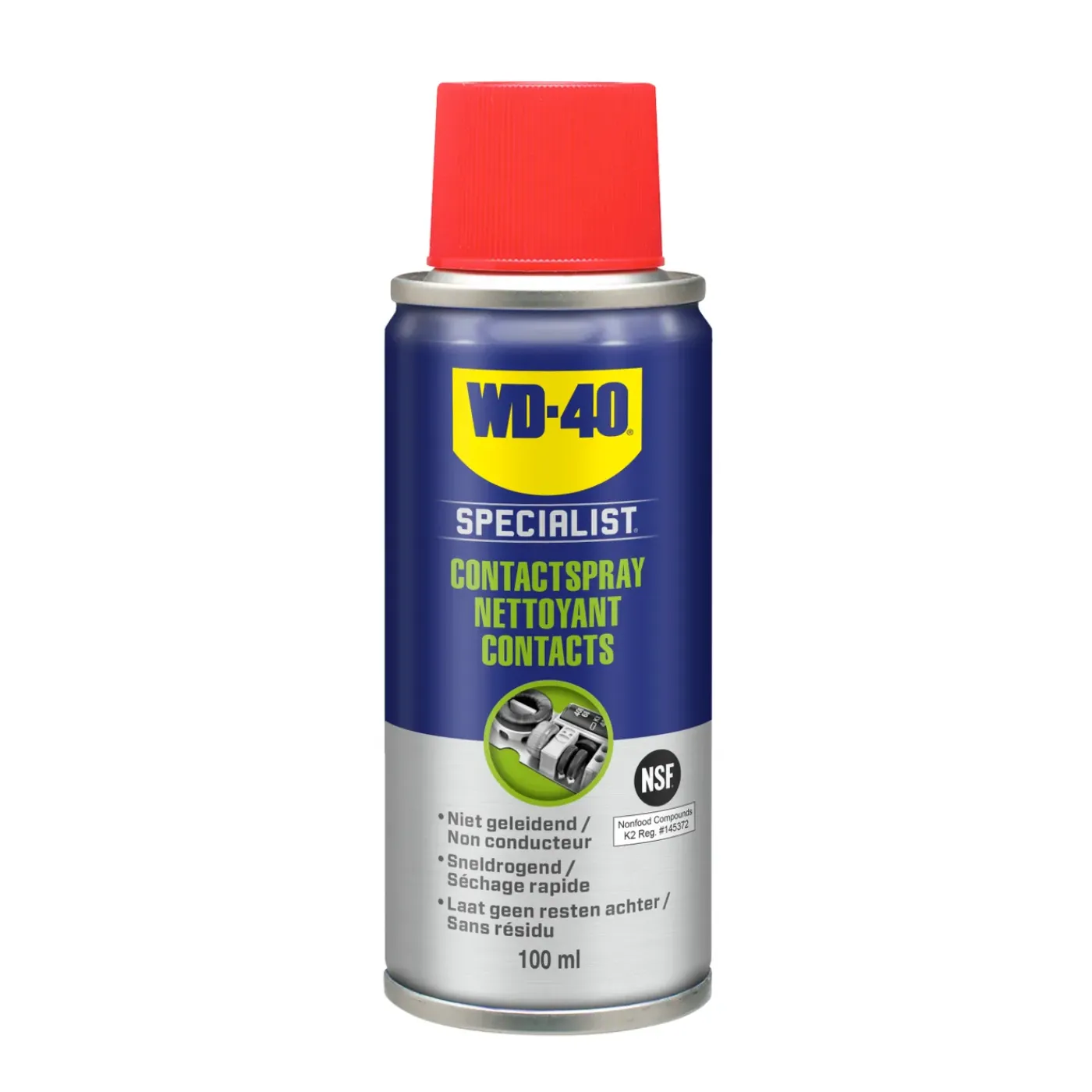 WD-40 Specialist contactspray – niet-geleidend – sneldrogend – zonder resten – multi-materiaal