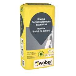 Weber Beamix Cementgebonden Stucmortel - 20kg - Lichtgrijs