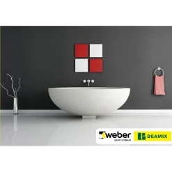 Weber Beamix Cementgebonden Stucmortel - 20kg - Lichtgrijs