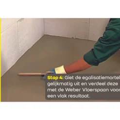 Saint-Gobain Weber Weber - egalisatiemortel - stofarm - zelfnivellerend - grijs - 20kg