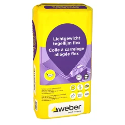 Saint-Gobain Weber Weber Tegellijm Lichtgewicht Flex - Poeder - Flexibel - 15 kg