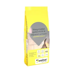 Weber voegmiddel waterdicht & blijvend schoon grijs 4kg