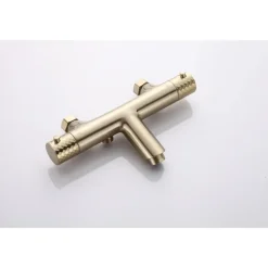 WEBO Oliver opbouw badkraan met handdouche complete set - mat goud geborsteld
