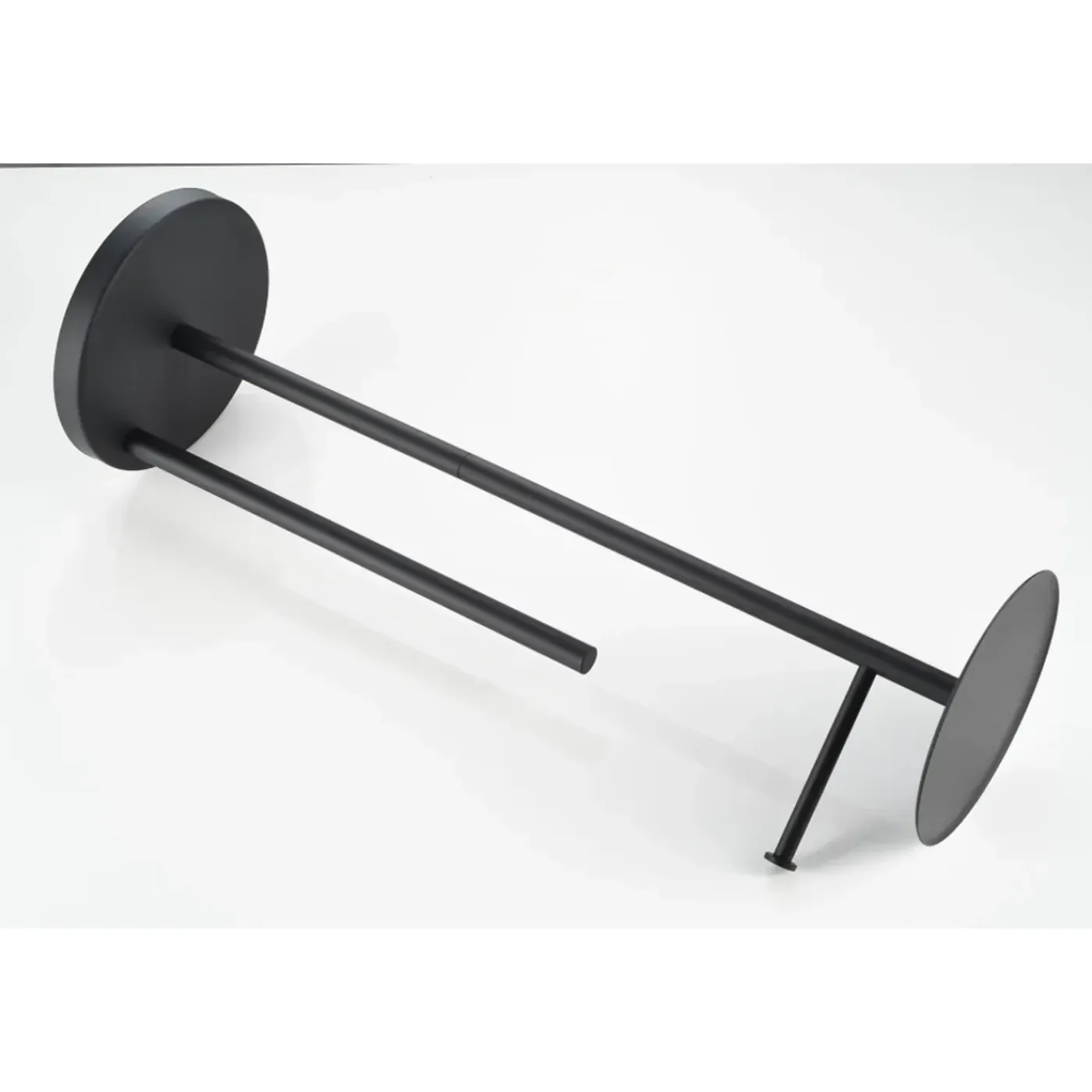 WEBO sanitair Webo Pureline Toiletrolhouder–mat Zwart–rvs– Badkameraccessoire