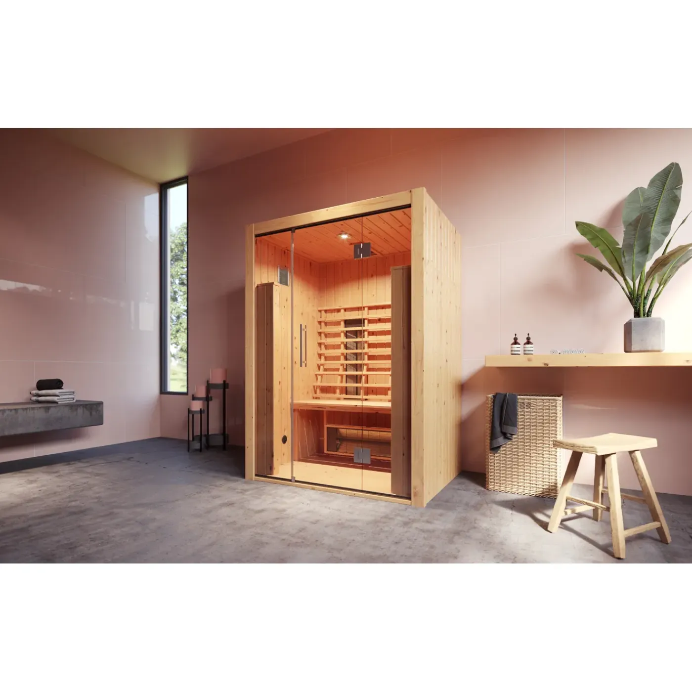 Weka Infrarood sauna Hamina 2 103,5x138cm
