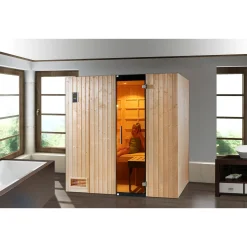 Weka Uppsala alles-in-1 sauna (IR, Fins en Stoombad) 121x212cm