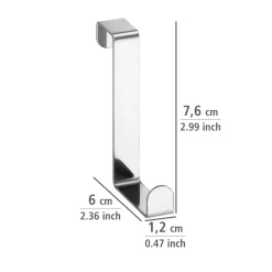Wenko deurhaken 6 stuks RVS